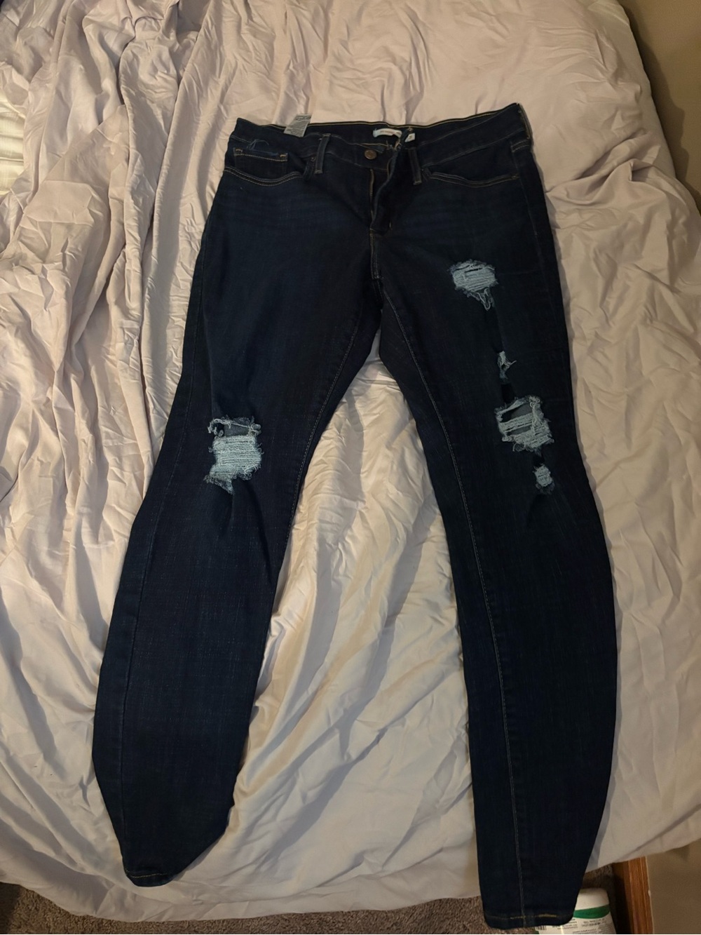 Levi's Dark Blue Ripped Women's Skinny Jeans